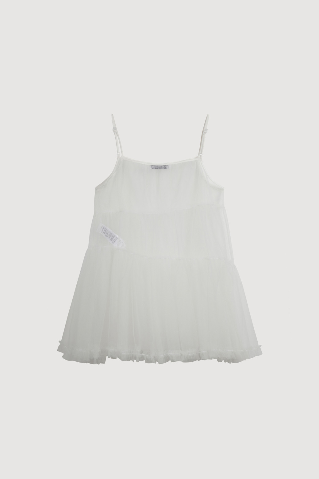 LUCKY CHOUETTE - 블라우스 - Shirring Mesh Top Blouse (white)