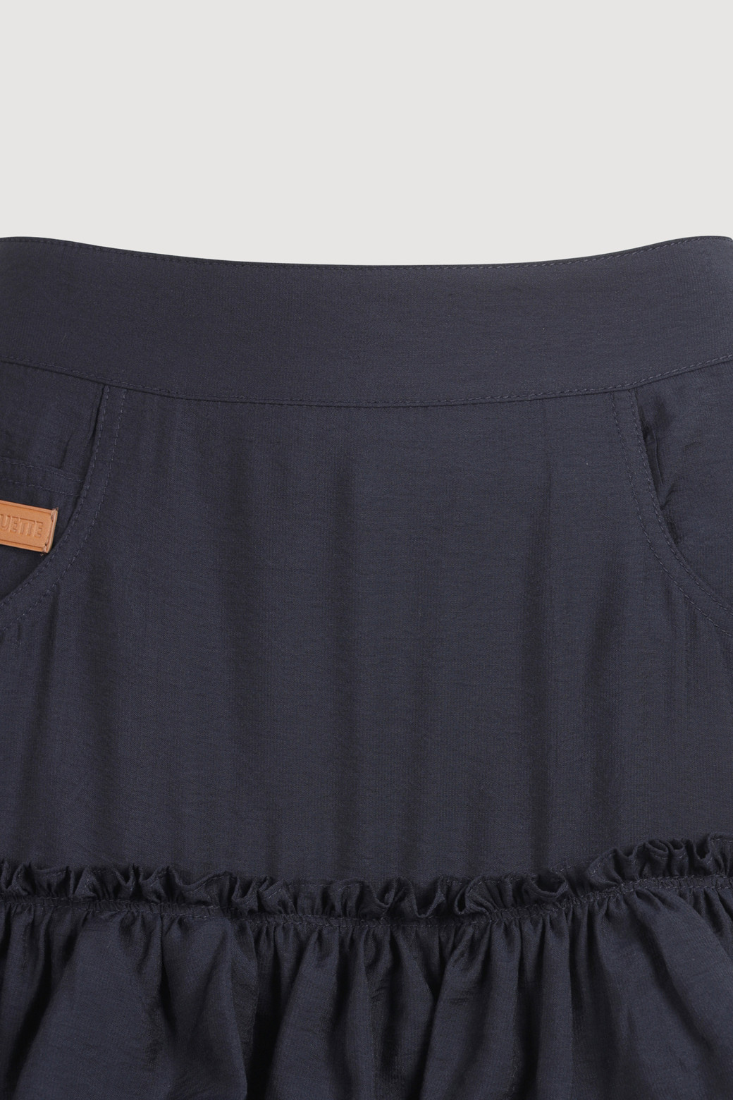 LUCKY CHOUETTE - 롱스커트 - Shirring Stripe Back Banding Long Skirt