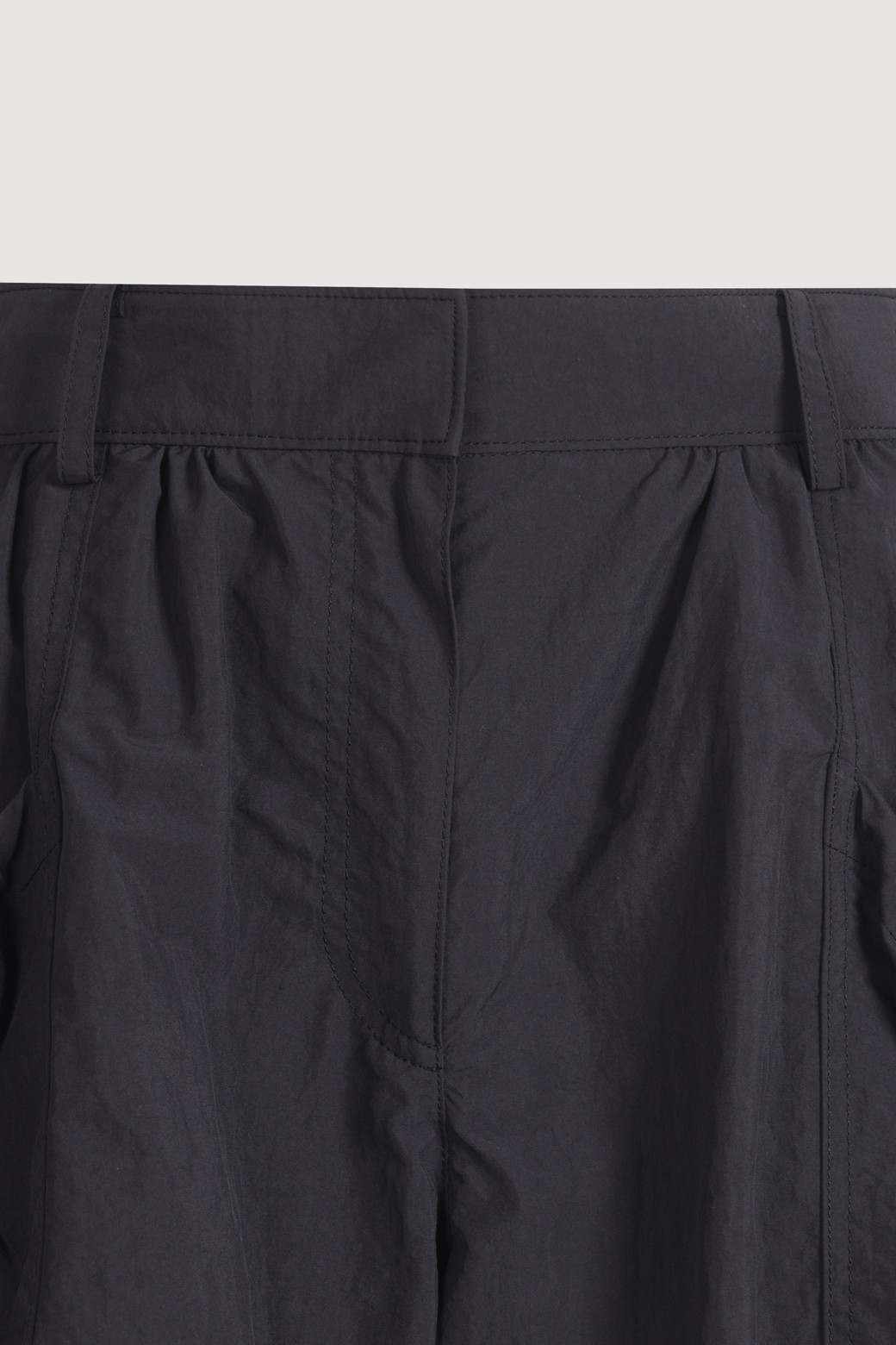 LUCKY CHOUETTE - 쇼트팬츠 - Pocket Point Back Banding Shorts (black)
