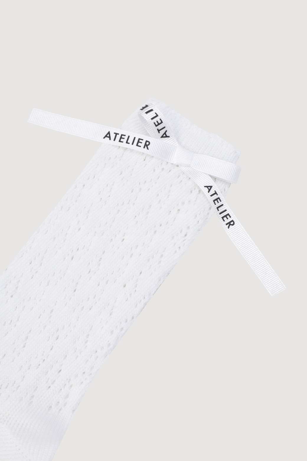LUCKY CHOUETTE - 양말 - [Re-Order] A-Ribbon Decoration Roomy Socks