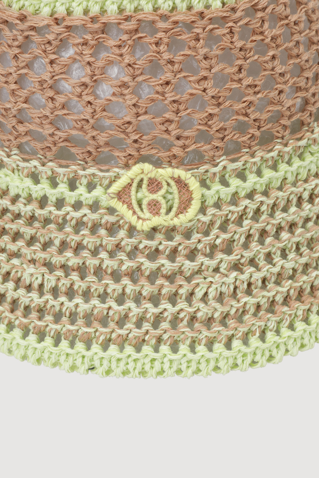 LUCKY CHOUETTE - 모자 - Emblem Point Color block Lapia Hat (green)