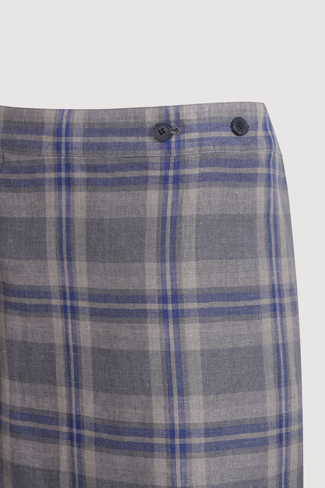 LUCKY CHOUETTE - 미니스커트 - Check Mix Mini Wrap Skirt (multi color)