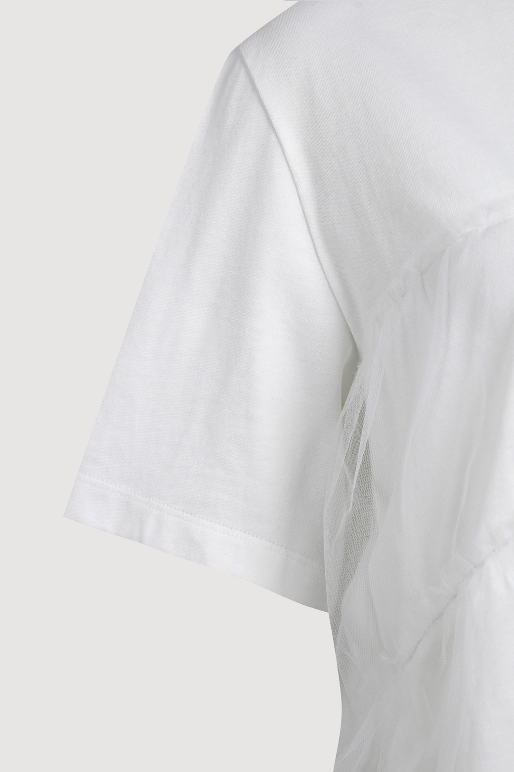 LUCKY CHOUETTE - 반소매 티셔츠 - Mesh Point Half Sleeve T-shirt (white)