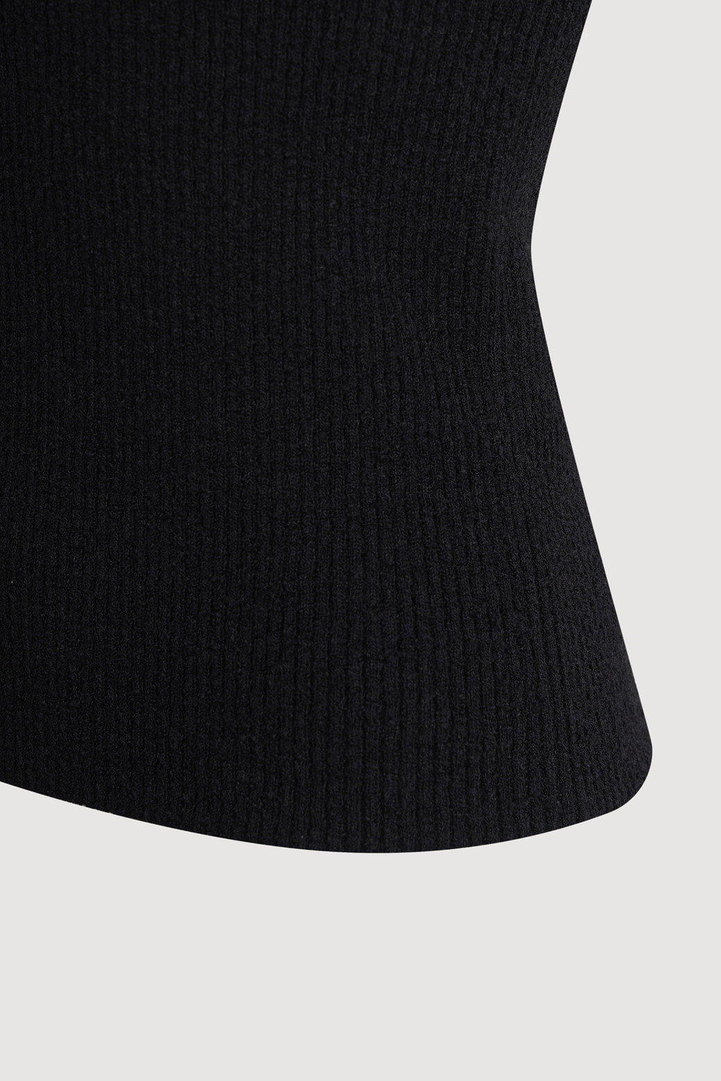 LUCKY CHOUETTE - 스웨터 - Color Line Sleeveless Pullover (black)