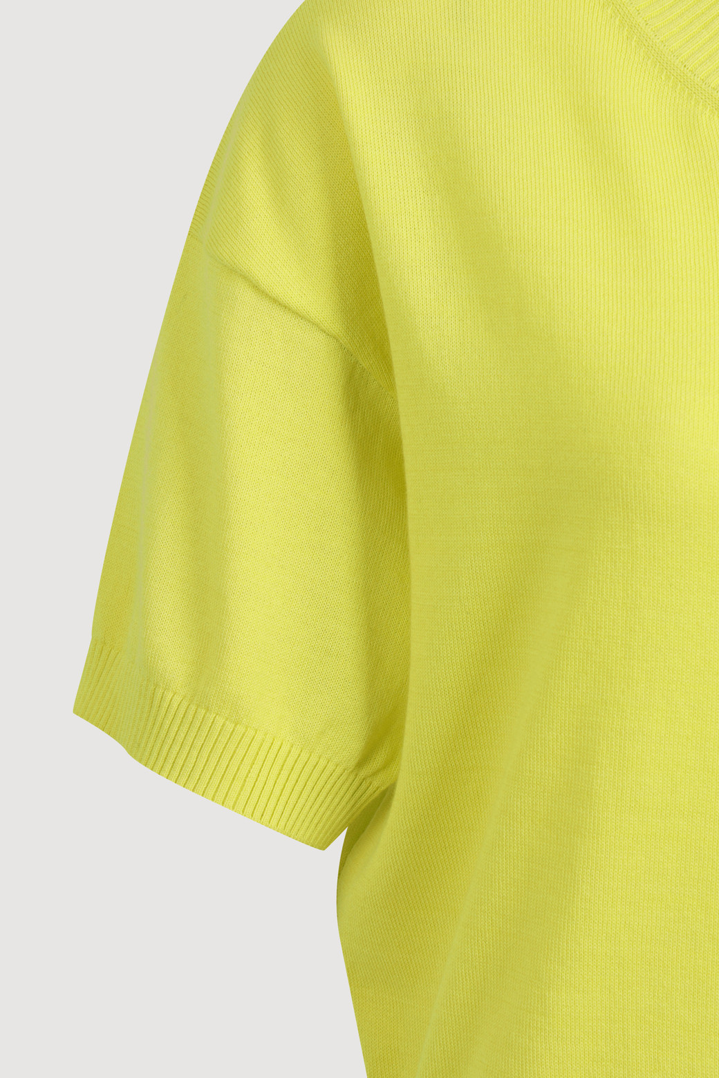 LUCKY CHOUETTE - 가디건 - Essential Half Sleeve Knit Cardigan (yellow)