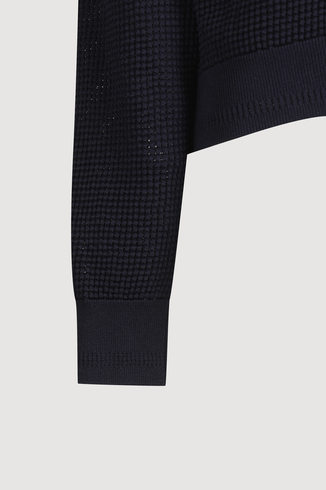 LUCKY CHOUETTE - 가디건 - Sailor Crochet Knit Cardigan (dark navy)