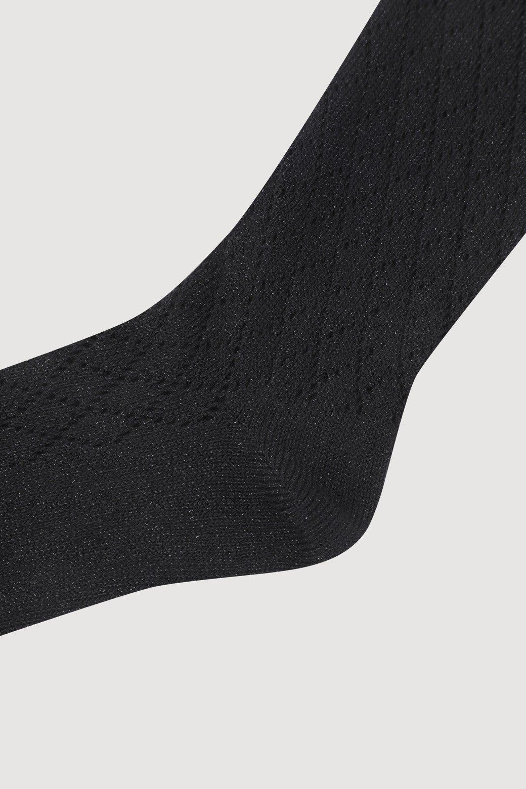 LUCKY CHOUETTE - 양말 - A-Label Decoration Metal Roomy Knee Socks (black)