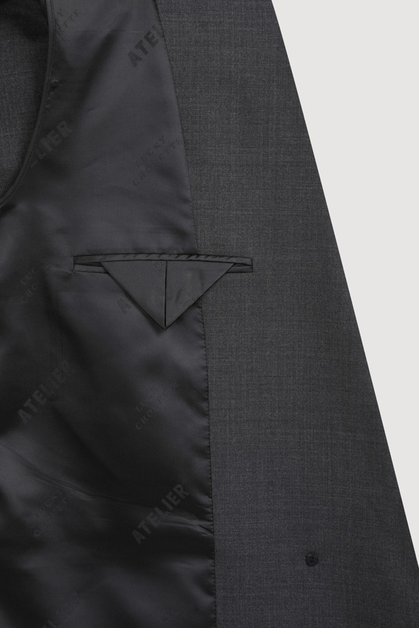 LUCKY CHOUETTE - 자켓 - [Atelier] Pocket Button Double Check Jacket