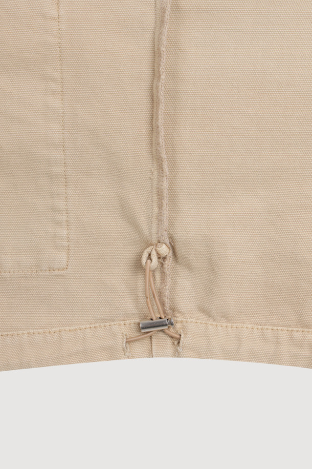 LUCKY CHOUETTE - 점퍼 - Fake Leather Collar Denim Jumper (dark beige)