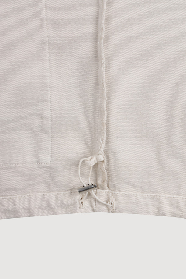 LUCKY CHOUETTE - 점퍼 - Fake Leather Collar Denim Jumper (ivory)