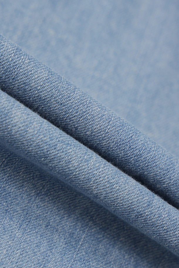 LUCKY CHOUETTE - 블라우스 - [Re-Order] Denim Shirt Blouse (blue)