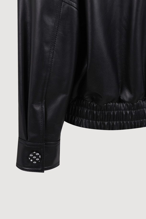 LUCKY CHOUETTE - 점퍼 - [Atelier] Work Jacket Real Leather Jumper (black)