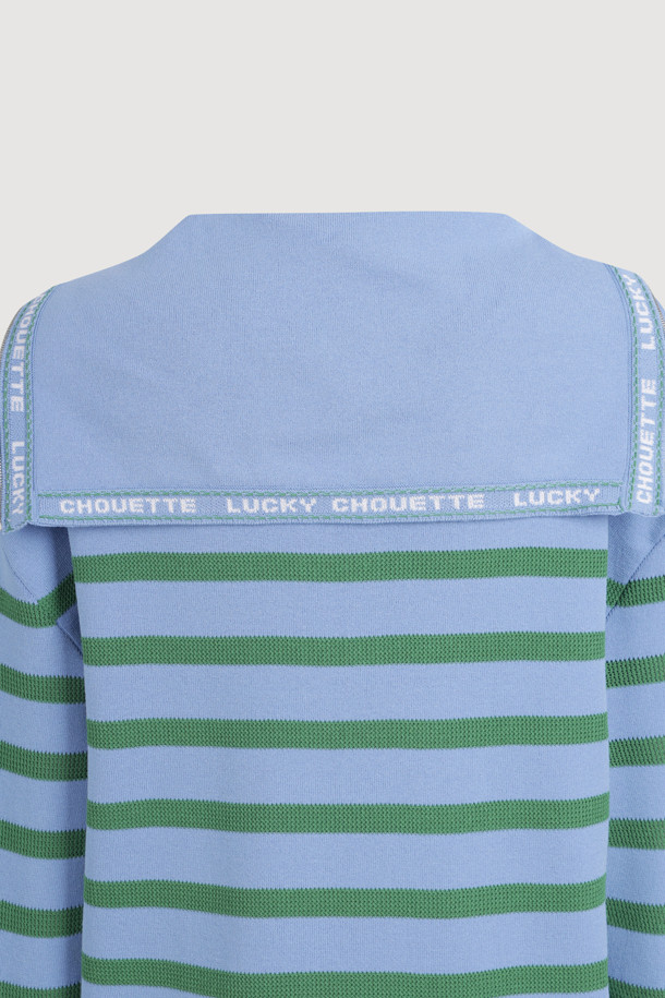 LUCKY CHOUETTE - 스웨터 - Sailor Zip up Pullover (blue)