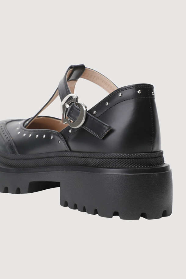 LUCKY CHOUETTE - 로퍼 - Stud Maryjane Loafers (black)