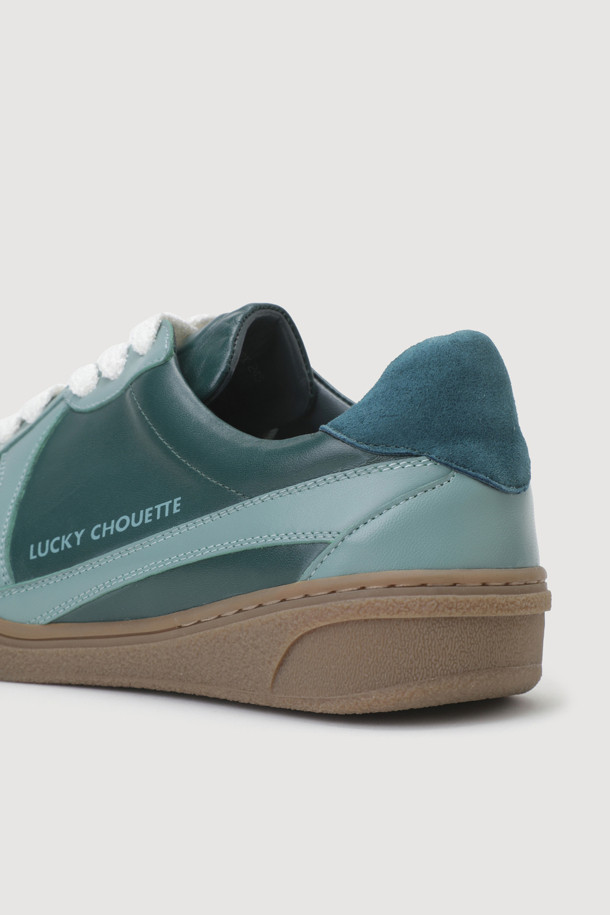 LUCKY CHOUETTE - 스니커즈 - Material Mix Color Sneakers (green)