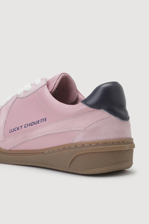 LUCKY CHOUETTE - 스니커즈 - Material Mix Color Sneakers (pink)