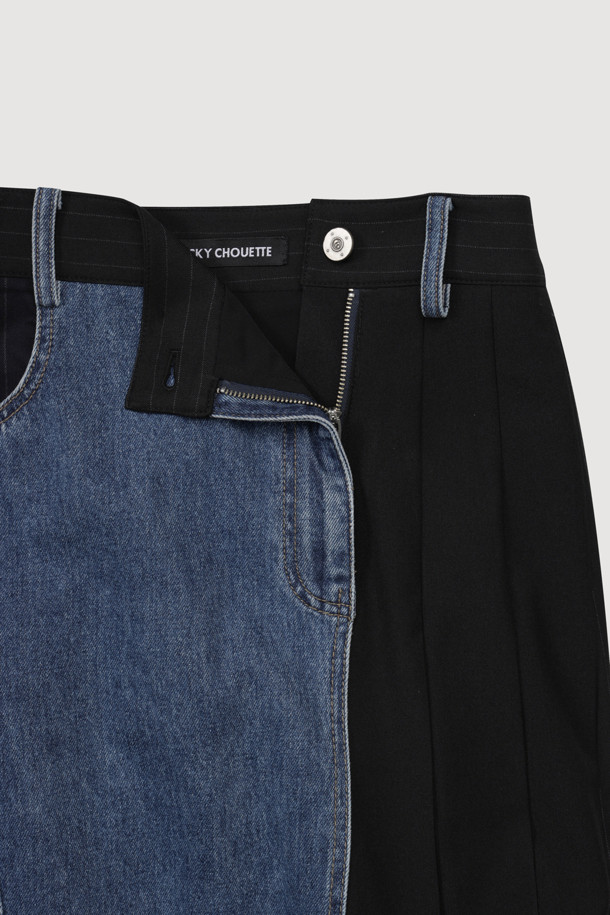 [Re-Order] 데님 스트라이프 믹스 롱 스커트 (multi color)는 여성스러운 롱 스커트로, 봄, 가을에 어울리는 아이템입니다. 유니크하면서도 클래식한 스타일을 연출하며, 데님과 울 소재의 조화가 돋보입니다. 세미 A라인 핏과 한쪽 플리츠 디테일이 세련된 실루엣을 완성하며, 앞 지퍼 여밈으로 편안하게 착용 가능합니다. 멀티 컬러 스트라이프 패턴이 돋보여 데이트룩, 모임룩, 카페룩 등 다양한 TPO에 활용하기 좋습니다. 미니멀하고 캐주얼한 스타일을 즐기는 분들께 추천합니다.
