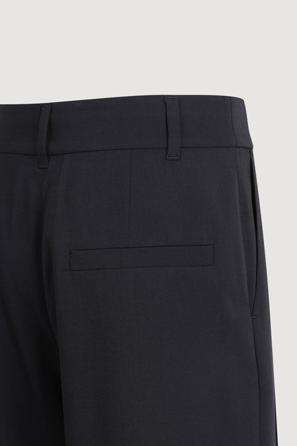 LUCKY CHOUETTE - 롱/미디팬츠 - Detachable Wrap Detail Pants (black)