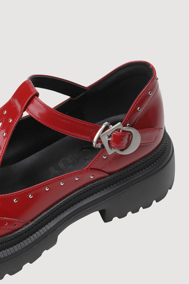 LUCKY CHOUETTE - 로퍼 - Stud Maryjane Loafers (red)