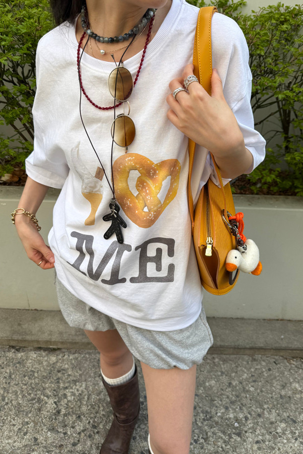 LUCKY CHOUETTE - 반소매 티셔츠 - Chouetties by LUCKY CHOUETTE_Graphic Half Sleeve T-shirt (white)