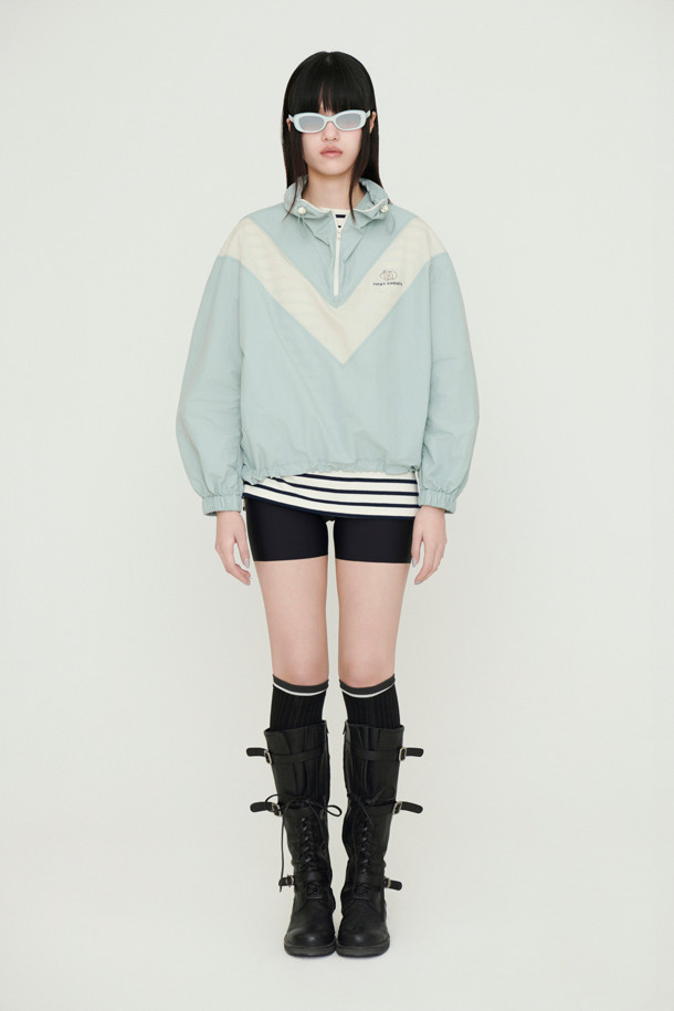 LUCKY CHOUETTE - 점퍼 - Coloring Point Anorak Jumper (mint)