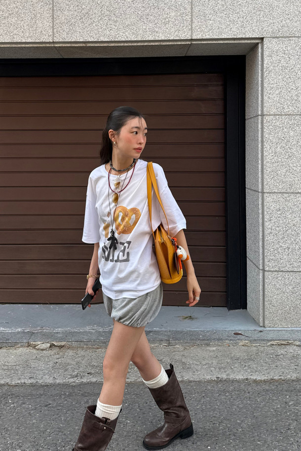 LUCKY CHOUETTE - 반소매 티셔츠 - Chouetties by LUCKY CHOUETTE_Graphic Half Sleeve T-shirt (white)