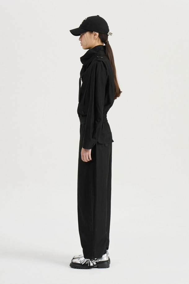 LUCKY CHOUETTE - 점프수트 - [Atelier] High Neck Jumpsuit (black)