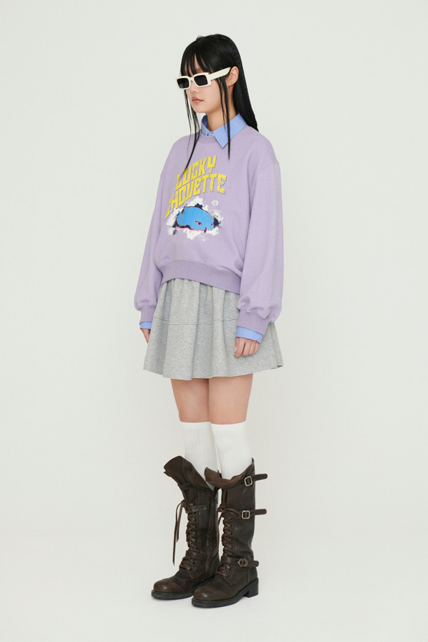 LUCKY CHOUETTE - 스웻셔츠 - Chouette Point Sweat T-shirt (violet)