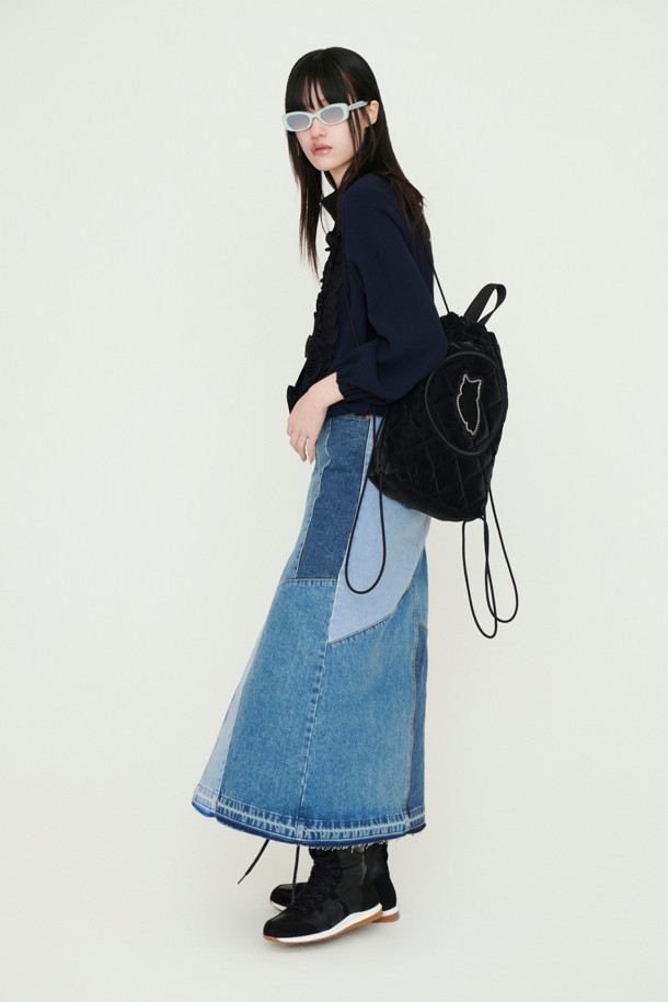 LUCKY CHOUETTE - 점퍼 - Frill Point Jumper (dark navy)