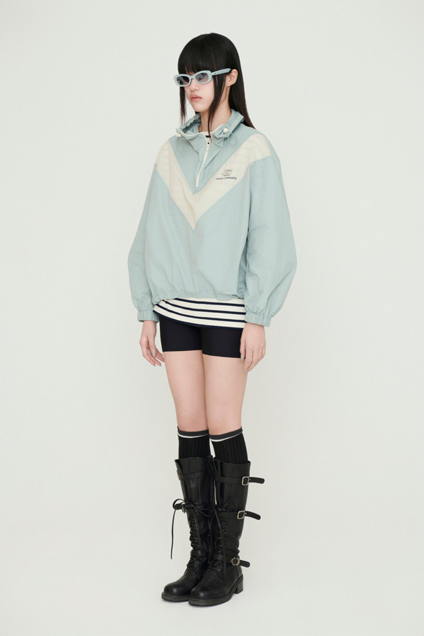 LUCKY CHOUETTE - 점퍼 - Coloring Point Anorak Jumper (mint)