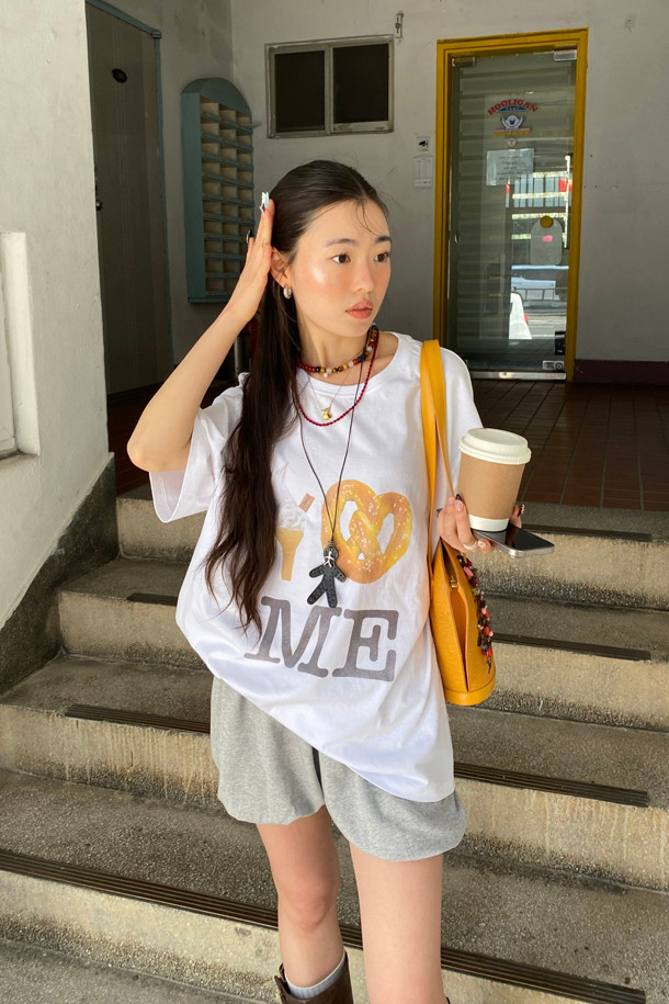 LUCKY CHOUETTE - 반소매 티셔츠 - Chouetties by LUCKY CHOUETTE_Graphic Half Sleeve T-shirt (white)