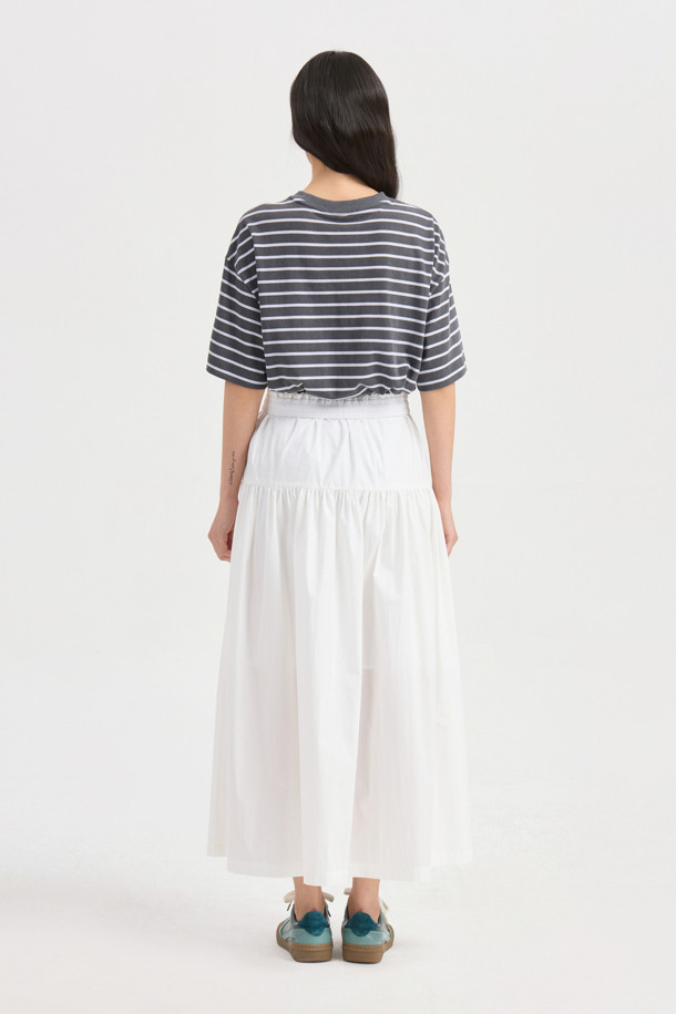 LUCKY CHOUETTE - 반소매 티셔츠 - Chouetties by LUCKY CHOUETTE_Lettering Basic Fit Half Sleeve T-shirt (grey)