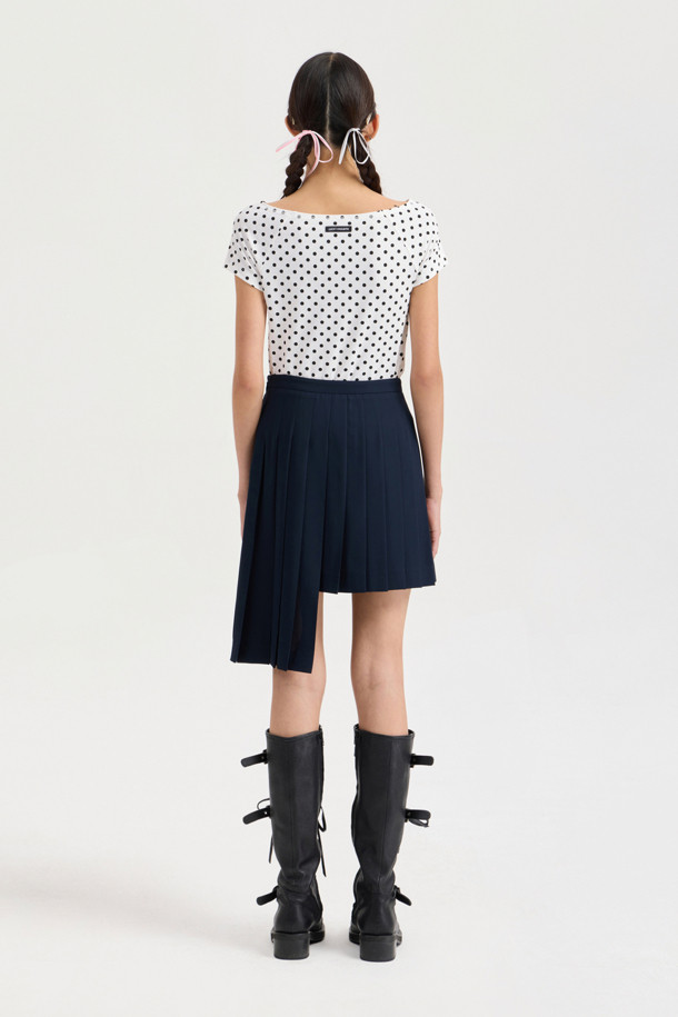 LUCKY CHOUETTE - 반소매 티셔츠 - Chouetties by LUCKY CHOUETTE_Boat Neck Half Sleeve T-shirt (white)