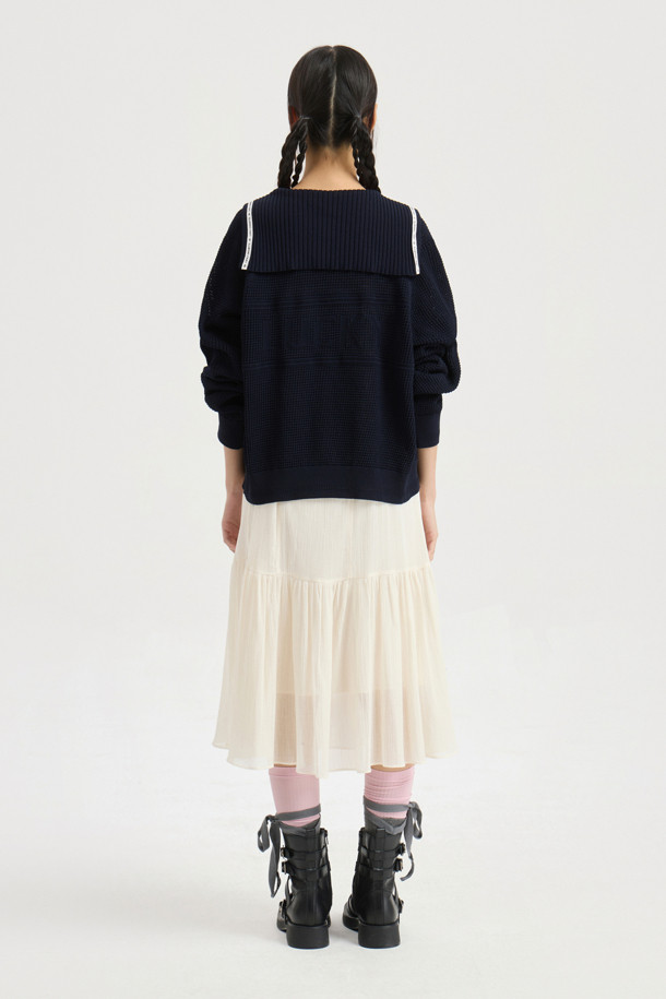 LUCKY CHOUETTE - 민소매 원피스 - Tuck Slip Dress (ivory)