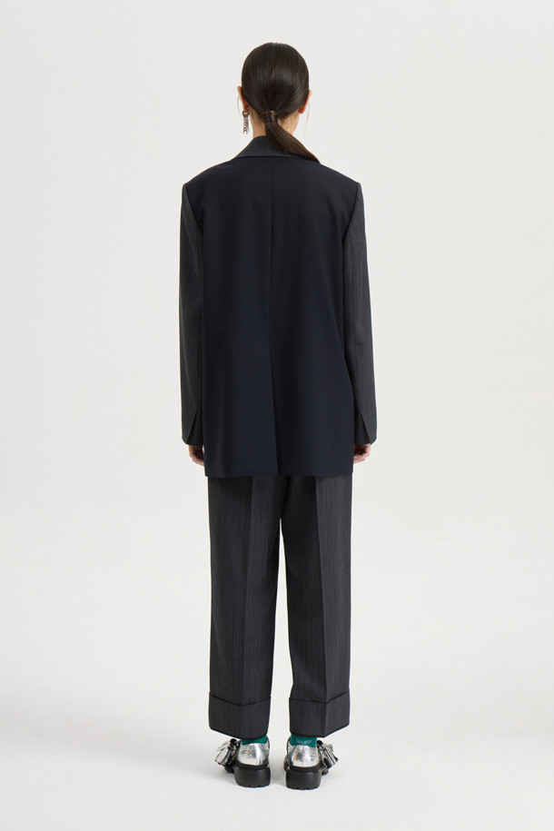 LUCKY CHOUETTE - 자켓 - [Atelier] Pocket Button Double Check Jacket