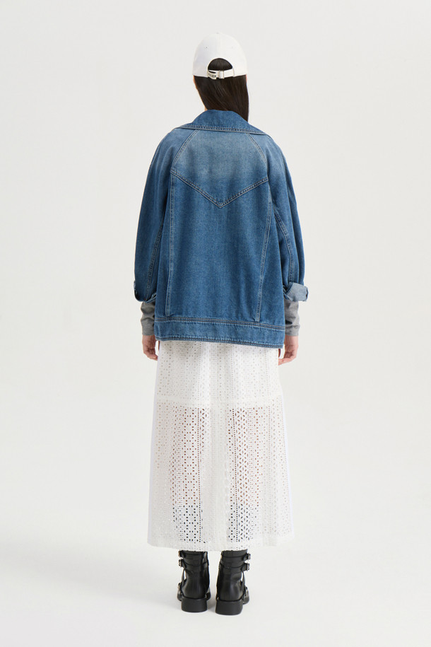 LUCKY CHOUETTE - 자켓 - [Atelier] Denim Biker Jacket (blue)