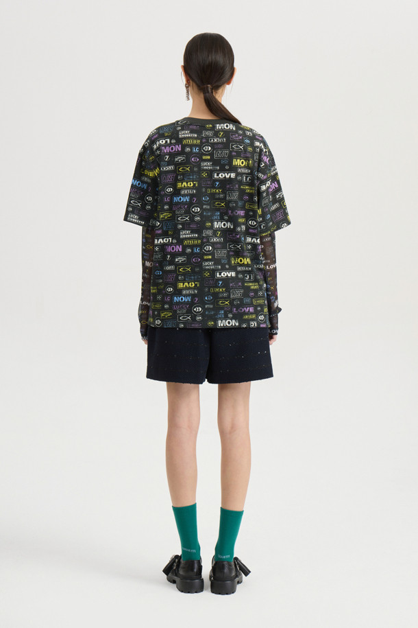 LUCKY CHOUETTE - 쇼트팬츠 - [Atelier] Dot Denim Like Banding Short Pants (multi color)