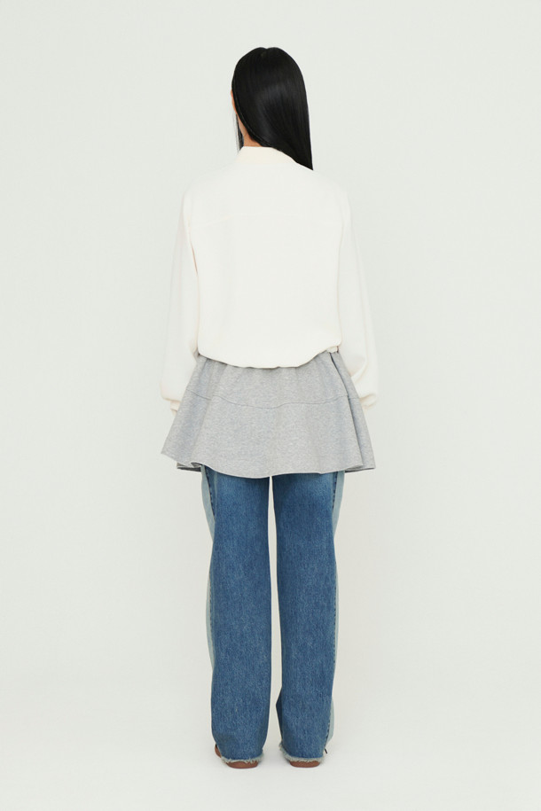 LUCKY CHOUETTE - 점퍼 - Frill Point Jumper (ivory)