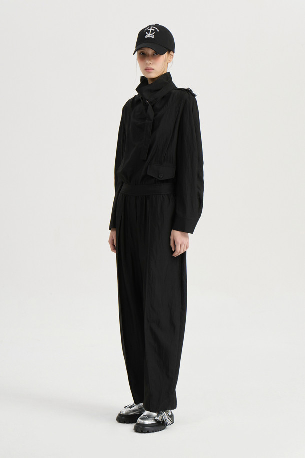 LUCKY CHOUETTE - 점프수트 - [Atelier] High Neck Jumpsuit (black)