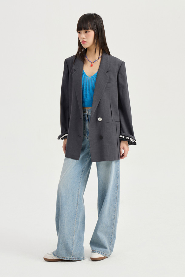 LUCKY CHOUETTE - 자켓 - [Re-Order] Pintuck Pocket Single Jacket