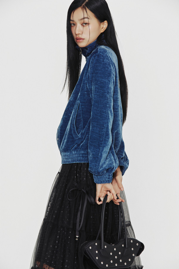 LUCKY CHOUETTE - 롱스커트 - [Holiday Edition] Mesh Long Banding Skirt (black)