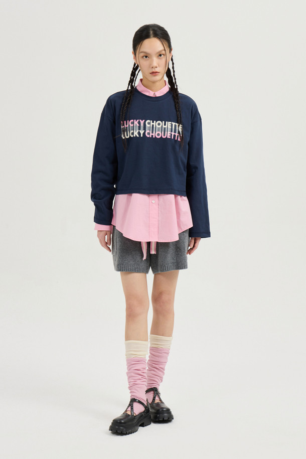 LUCKY CHOUETTE - 블라우스 - Embroidery Point Cotton Shirt Blouse (pink)