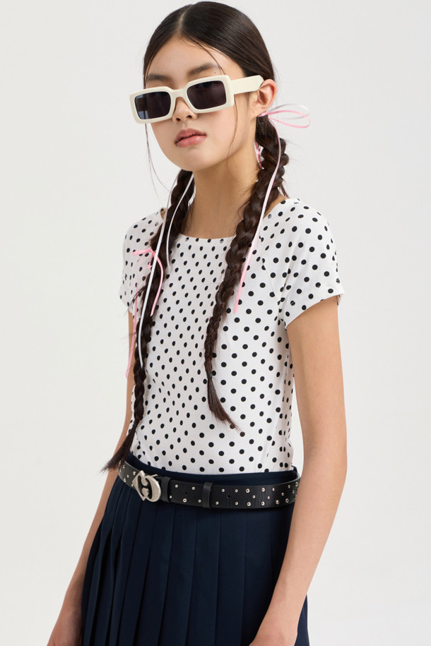 LUCKY CHOUETTE - 반소매 티셔츠 - Chouetties by LUCKY CHOUETTE_Boat Neck Half Sleeve T-shirt (white)