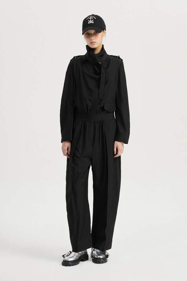 LUCKY CHOUETTE - 점프수트 - [Atelier] High Neck Jumpsuit (black)