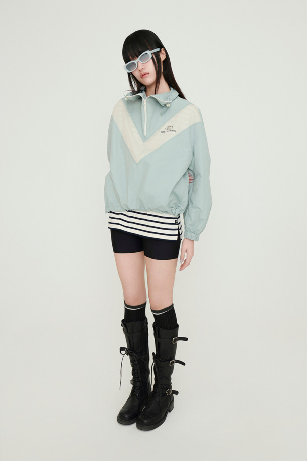 LUCKY CHOUETTE - 점퍼 - Coloring Point Anorak Jumper (mint)