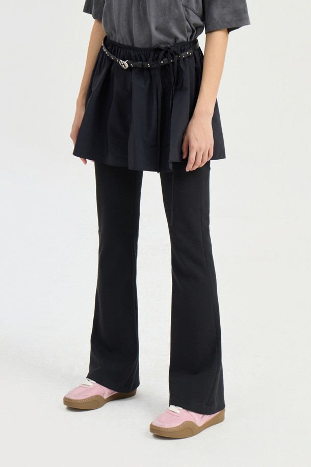LUCKY CHOUETTE - 기타소품 - Layered Decoration Skirt (black)