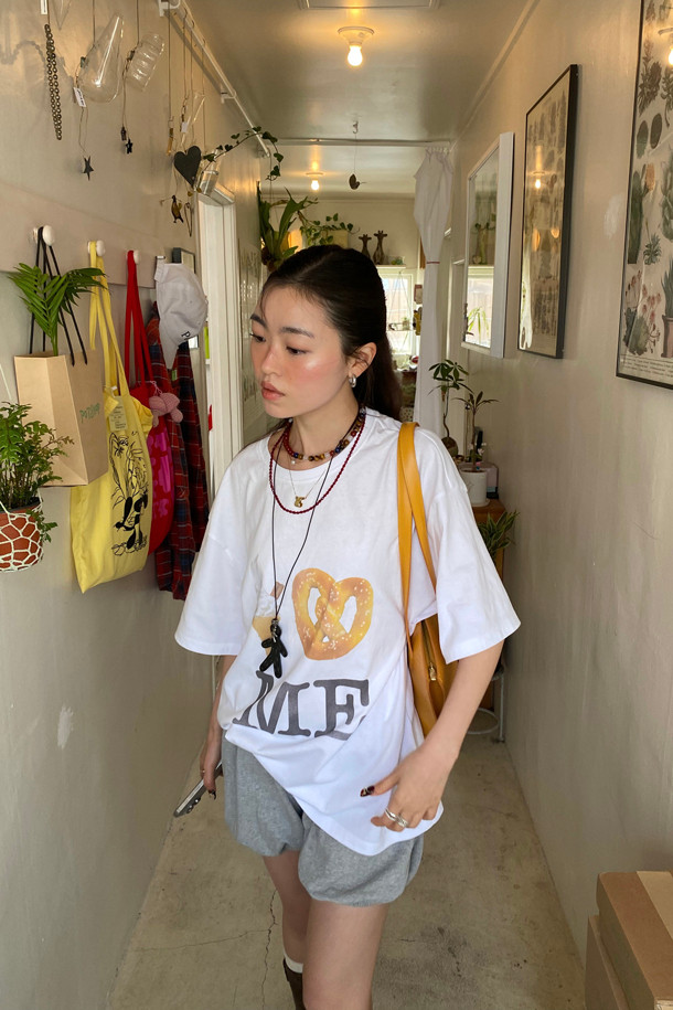 LUCKY CHOUETTE - 반소매 티셔츠 - Chouetties by LUCKY CHOUETTE_Graphic Half Sleeve T-shirt (white)