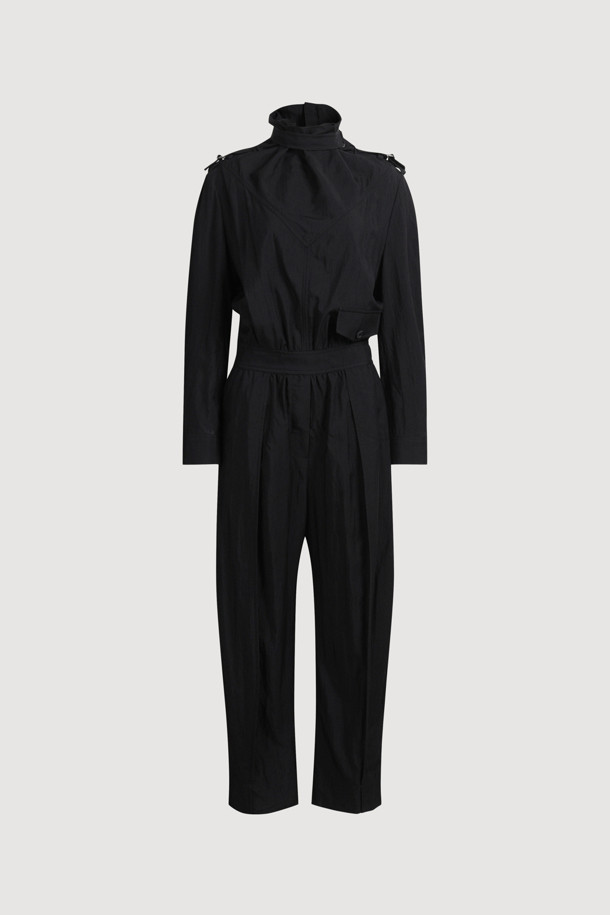 LUCKY CHOUETTE - 점프수트 - [Atelier] High Neck Jumpsuit (black)