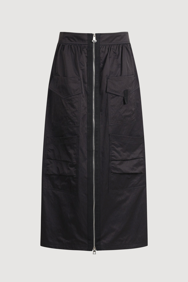 LUCKY CHOUETTE - 롱스커트 - [Atelier] Back Banding Long Skirt (black)