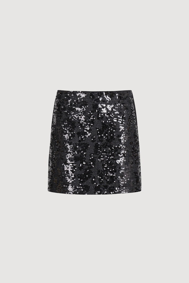 LUCKY CHOUETTE - 미니스커트 - [Holiday Edition] Spangled Mini Skir (black)